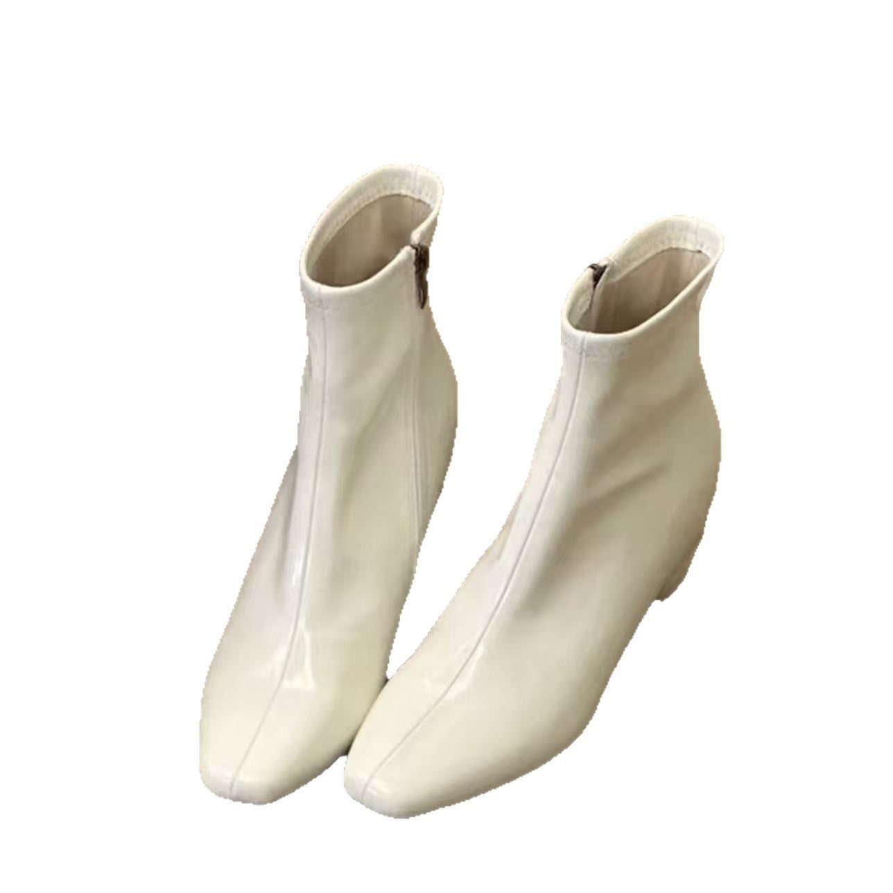 通勤百搭超软秋冬法式短筒瘦瘦小裸靴