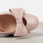 The Belle Bow Block Heel Pump