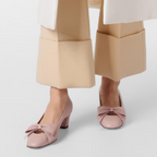 The Belle Bow Block Heel Pump