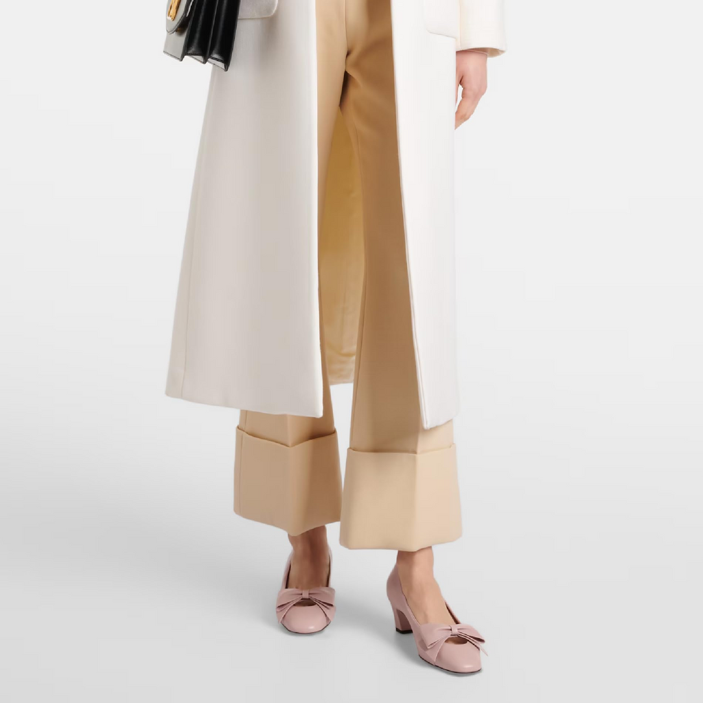 The Belle Bow Block Heel Pump