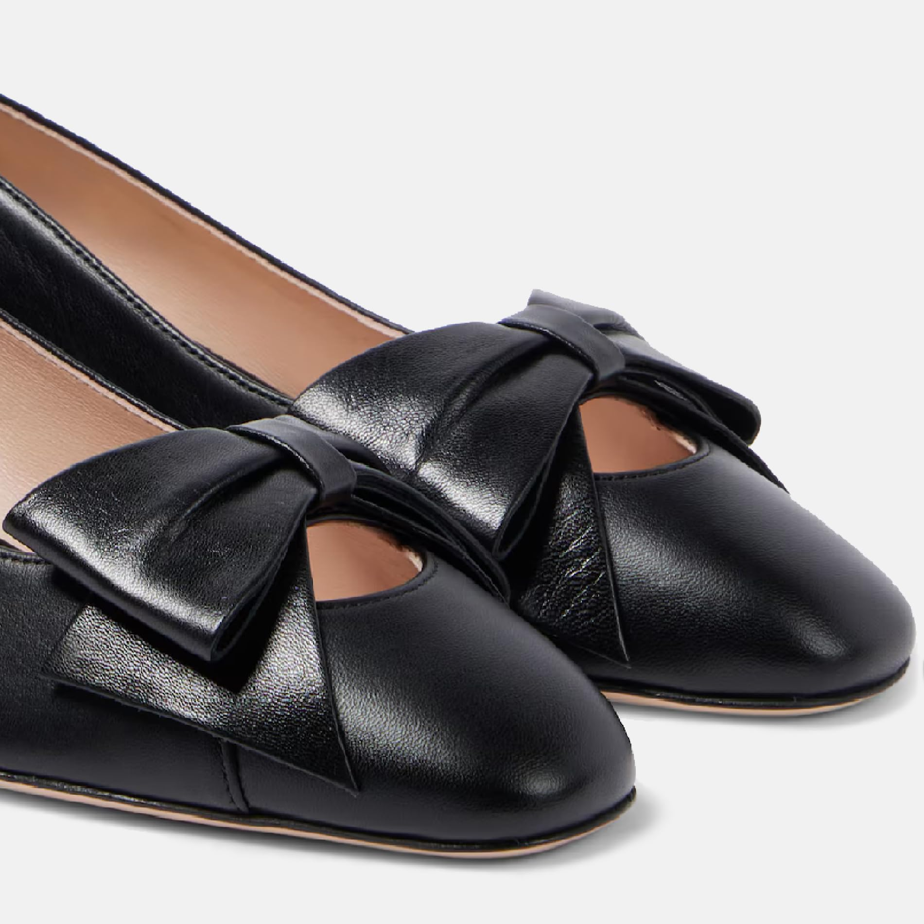 The Belle Bow Block Heel Pump