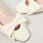 The Belle Bow Block Heel Pump