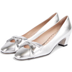 The Belle Bow Block Heel Pump