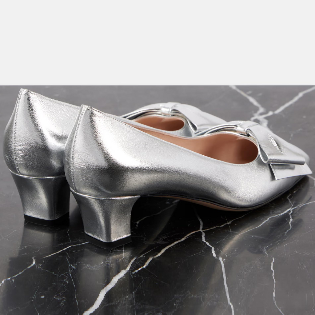 The Belle Bow Block Heel Pump