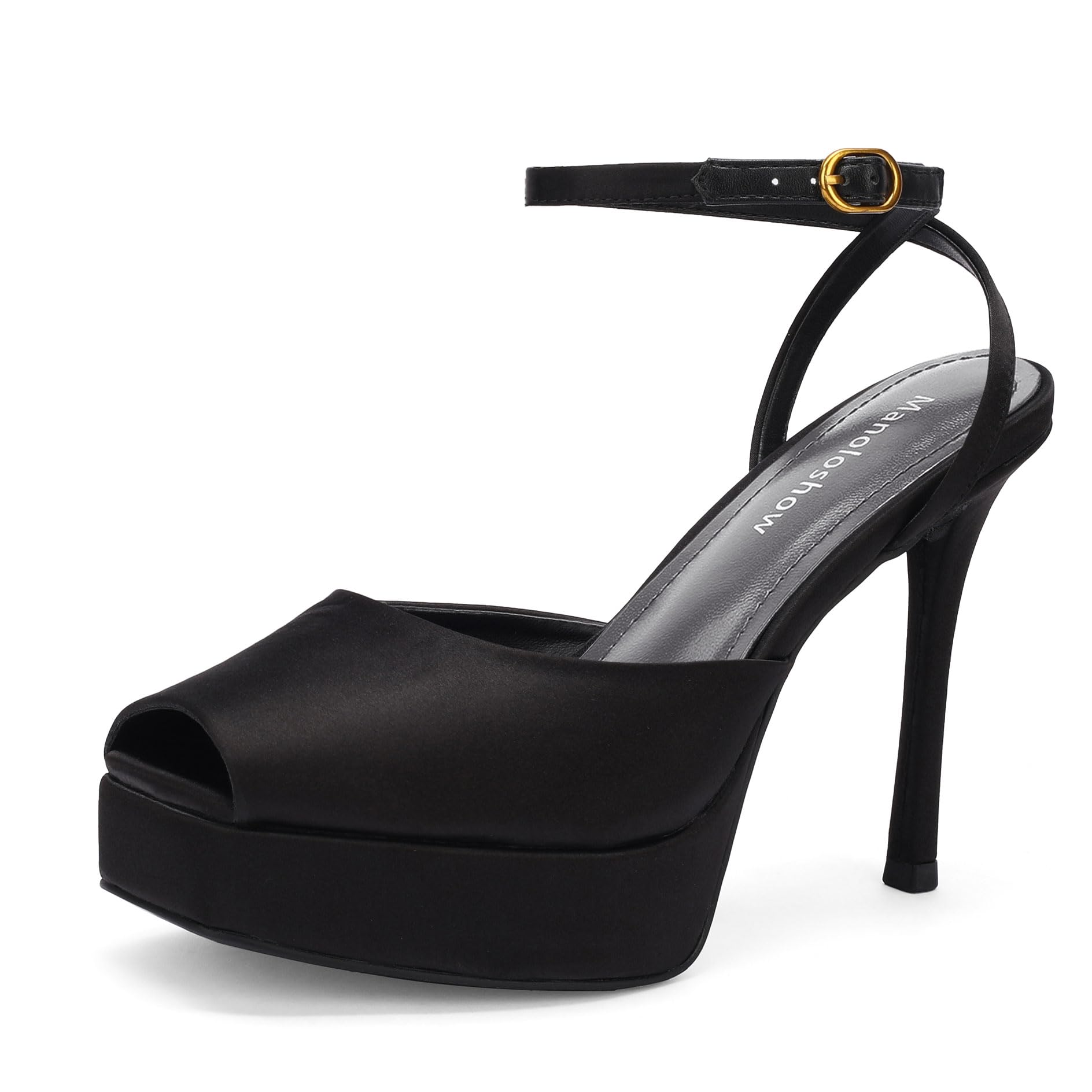 The Bianca Satin Platform Stiletto