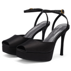 The Bianca Satin Platform Stiletto