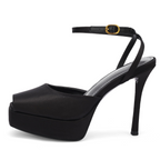 The Bianca Satin Platform Stiletto