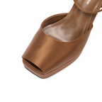 The Bianca Satin Platform Stiletto