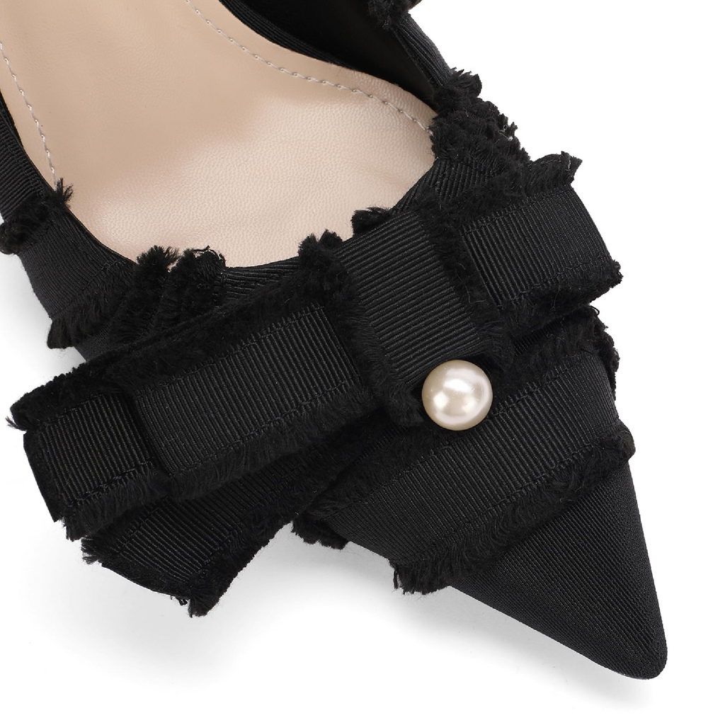 The Camilla Frayed Pearl Pump