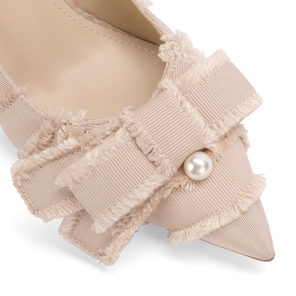 The Camilla Frayed Pearl Pump