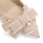 The Camilla Frayed Pearl Pump