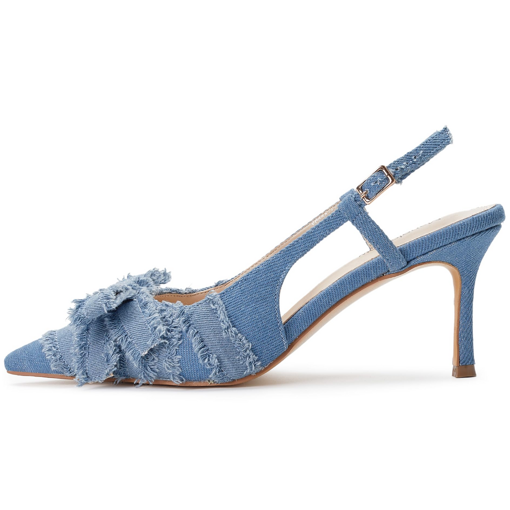 The Camilla Frayed Pearl Pump
