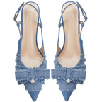 The Camilla Frayed Pearl Pump