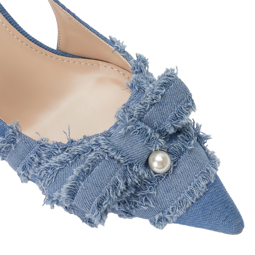 The Camilla Frayed Pearl Pump