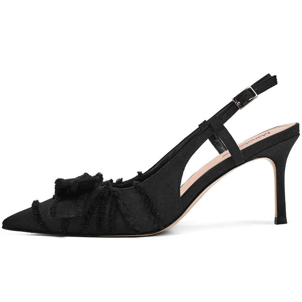 The Camilla Frayed Pearl Pump