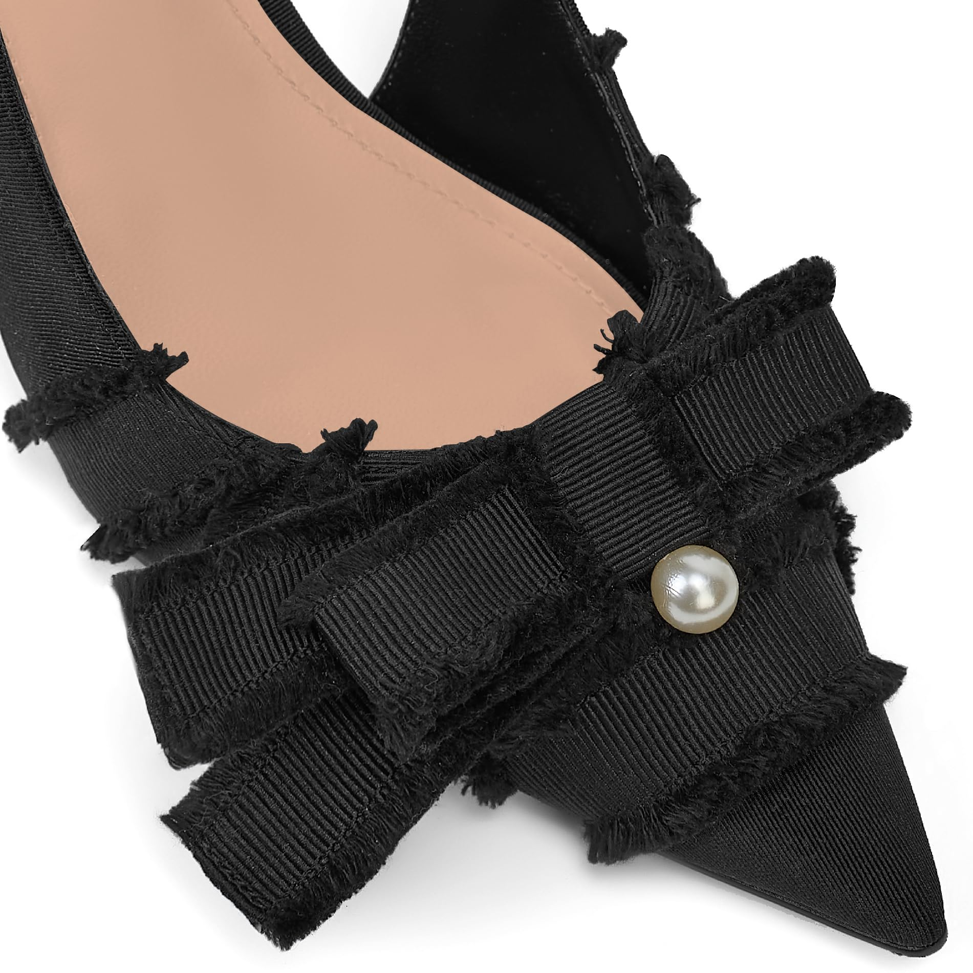 The Camilla Frayed Pearl Pump