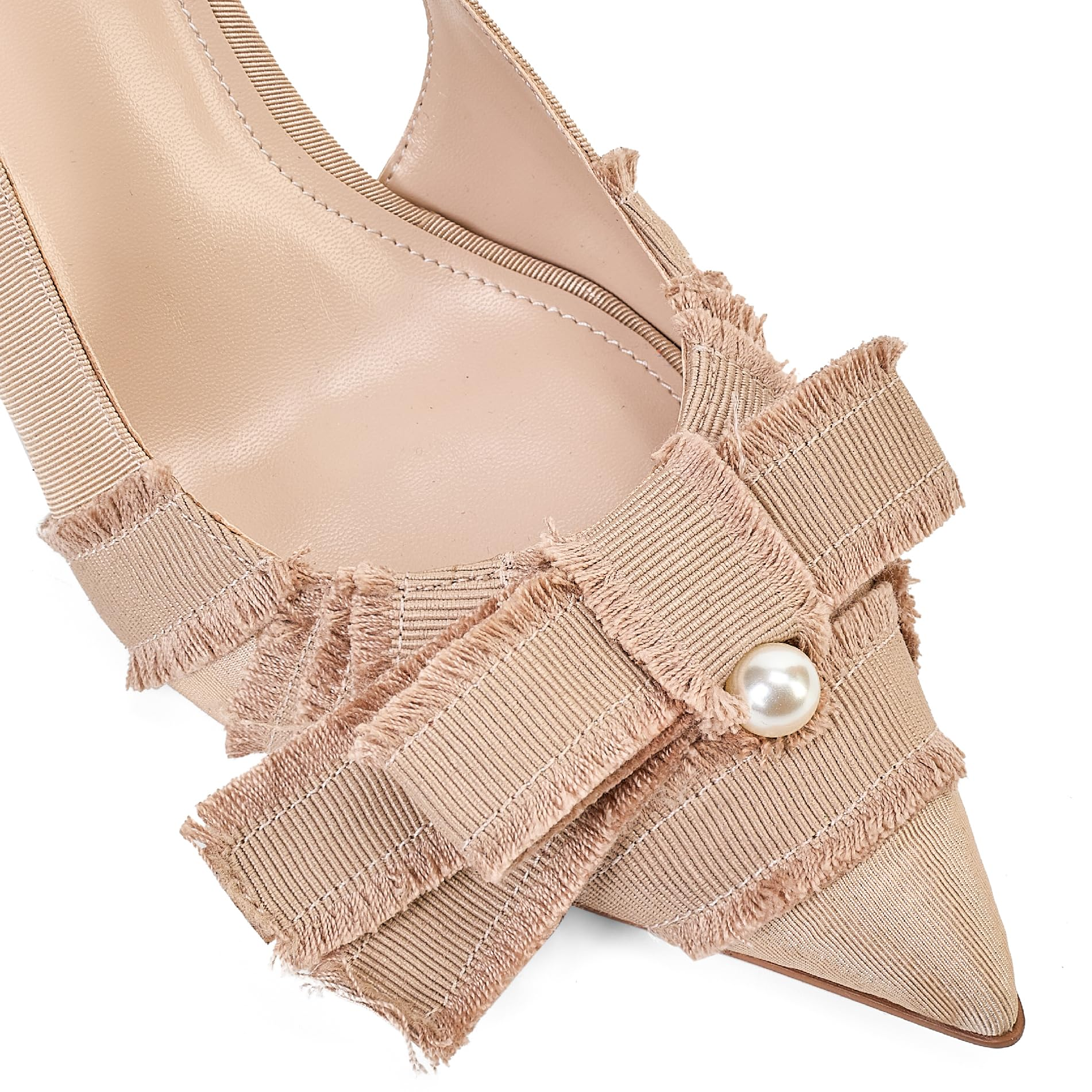 The Camilla Frayed Pearl Pump