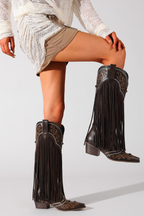 The Cheyenne Classic Fringe Western Boot