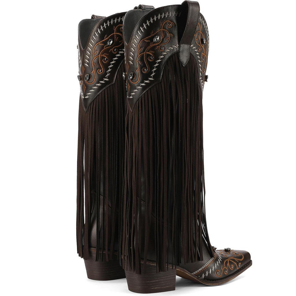 The Cheyenne Classic Fringe Western Boot