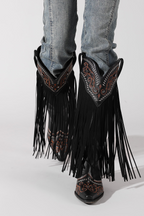 The Cheyenne Classic Fringe Western Boot