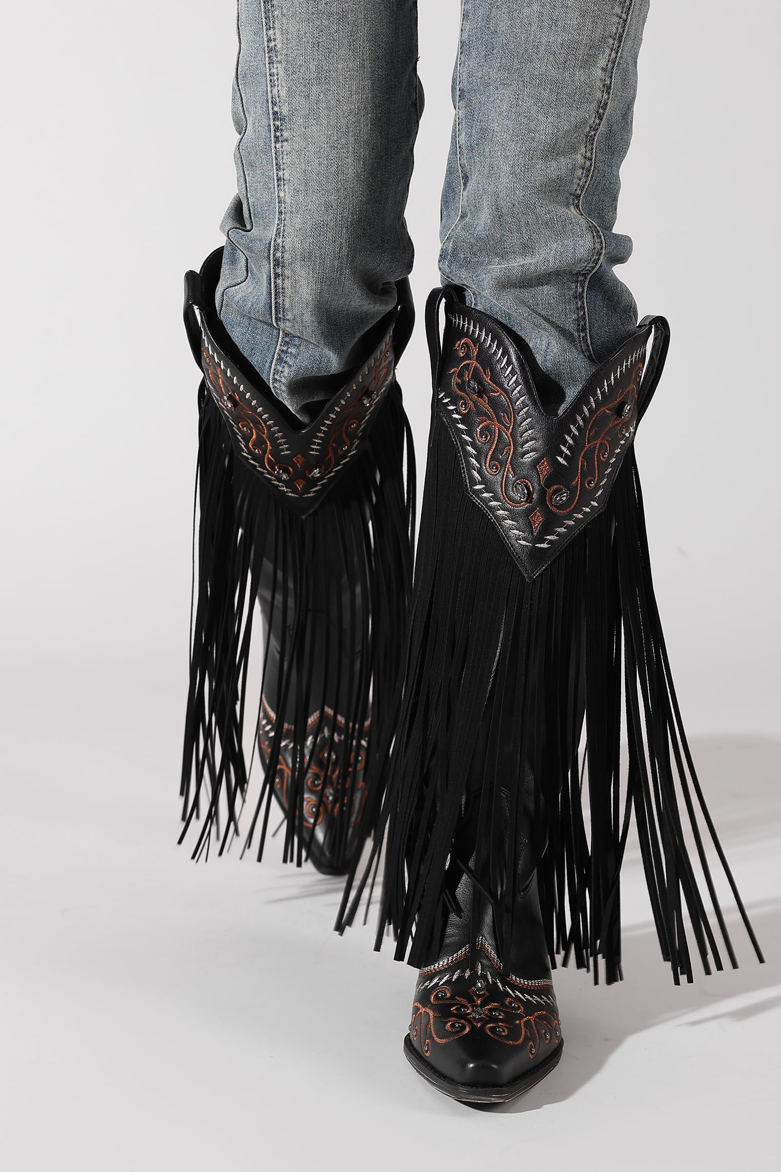 The Cheyenne Classic Fringe Western Boot