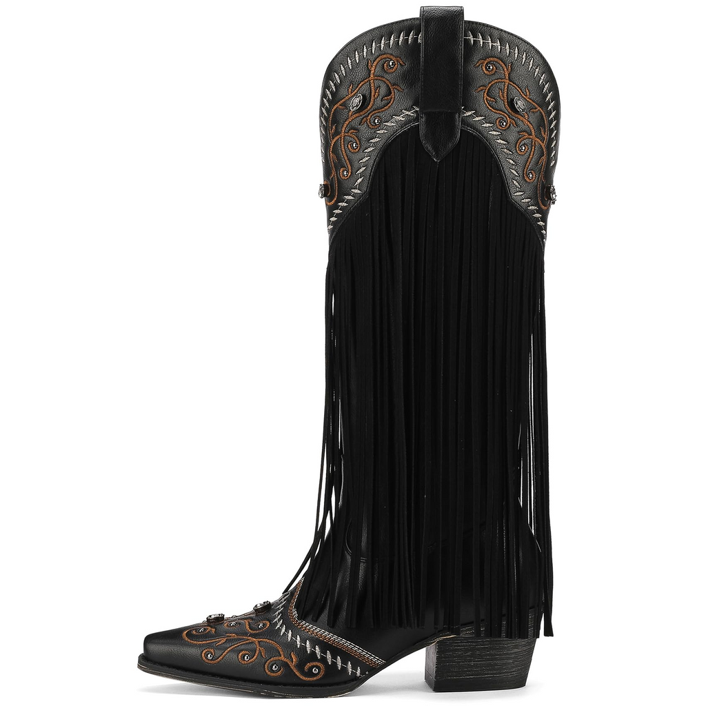 The Cheyenne Classic Fringe Western Boot