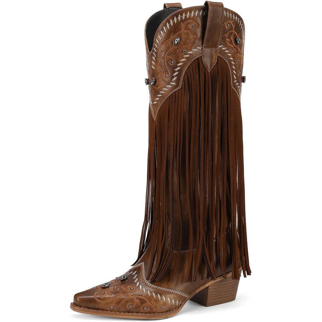 The Cheyenne Classic Fringe Western Boot