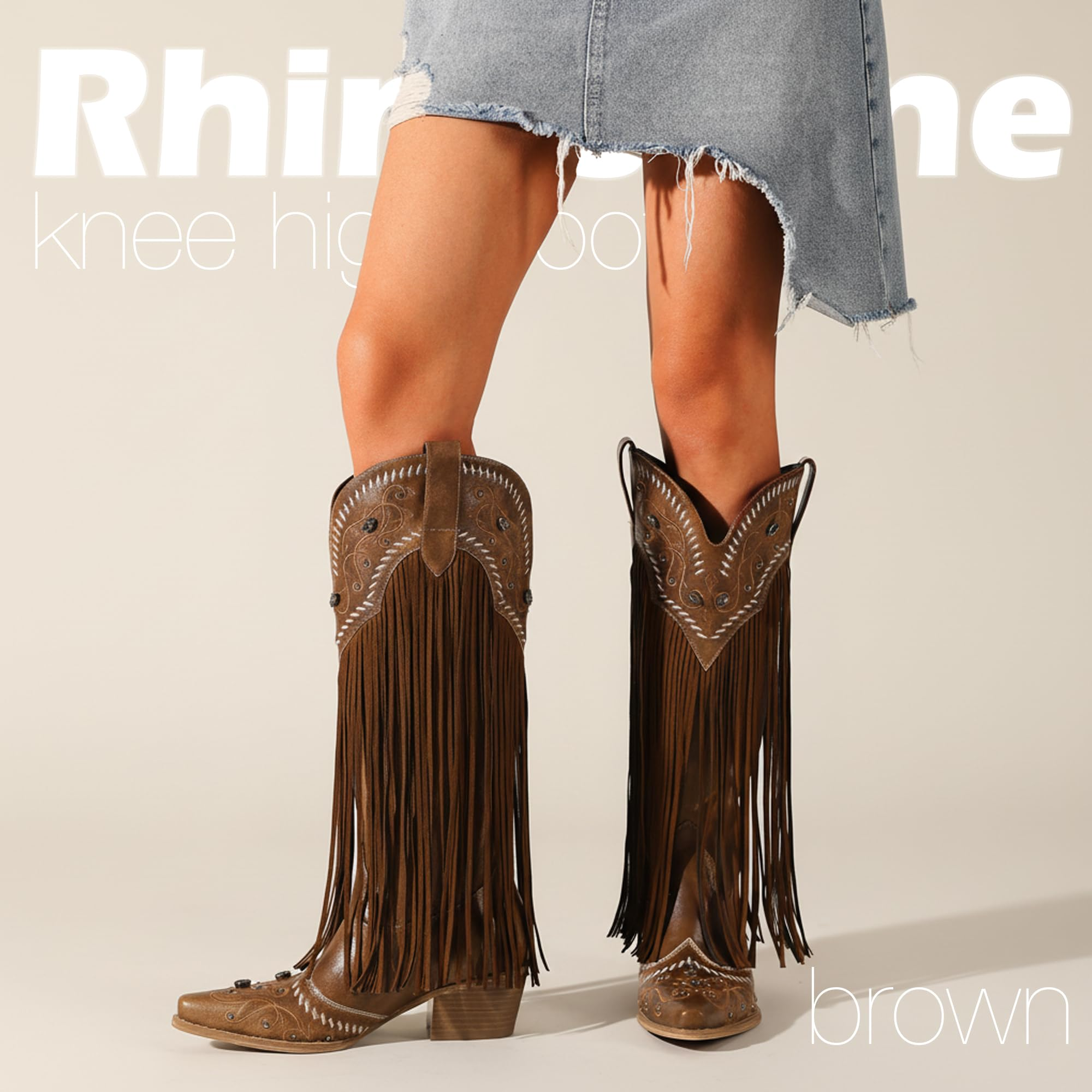 The Cheyenne Classic Fringe Western Boot