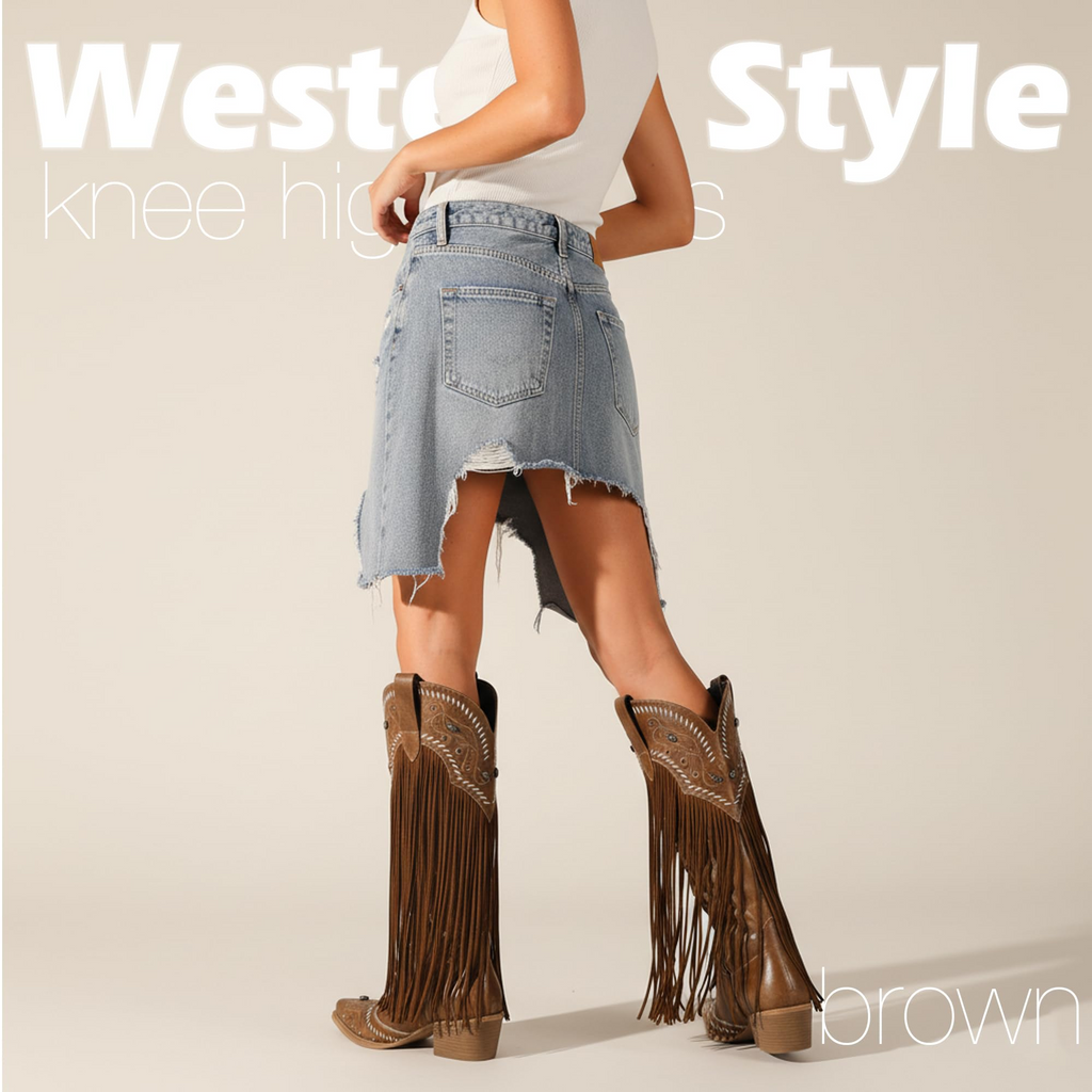 The Cheyenne Classic Fringe Western Boot