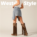 The Cheyenne Classic Fringe Western Boot