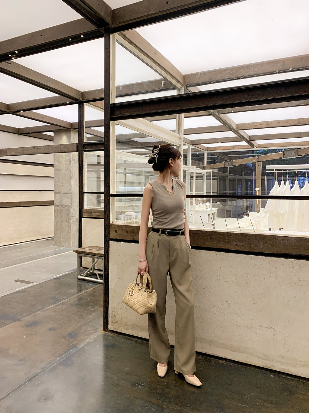 [Moloershow] 클라라 리얼 양가죽 스퀘어토 5.5cm 메리제인 펌프스