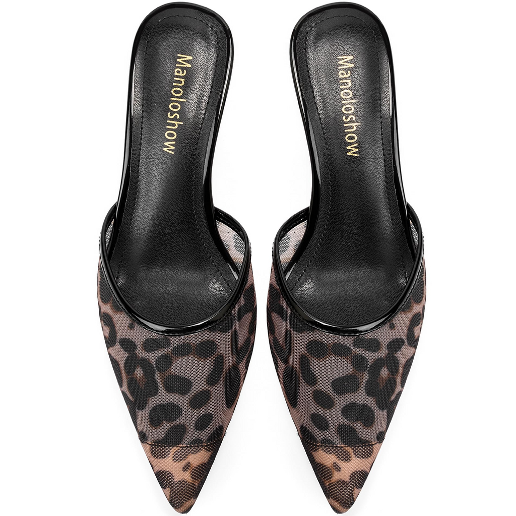 The Cleo Sheer Mesh Pointed Mule