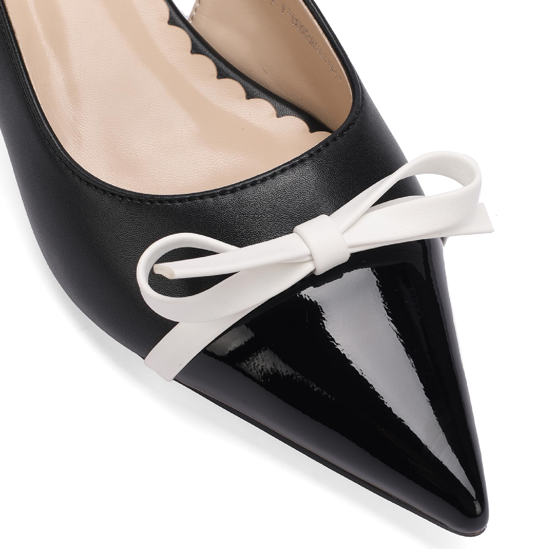 The Coco Contrast Bow Slingback
