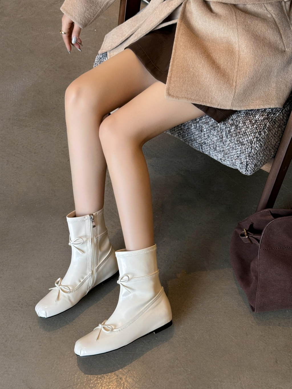 The Colette Ballet Bow Ankle Boot