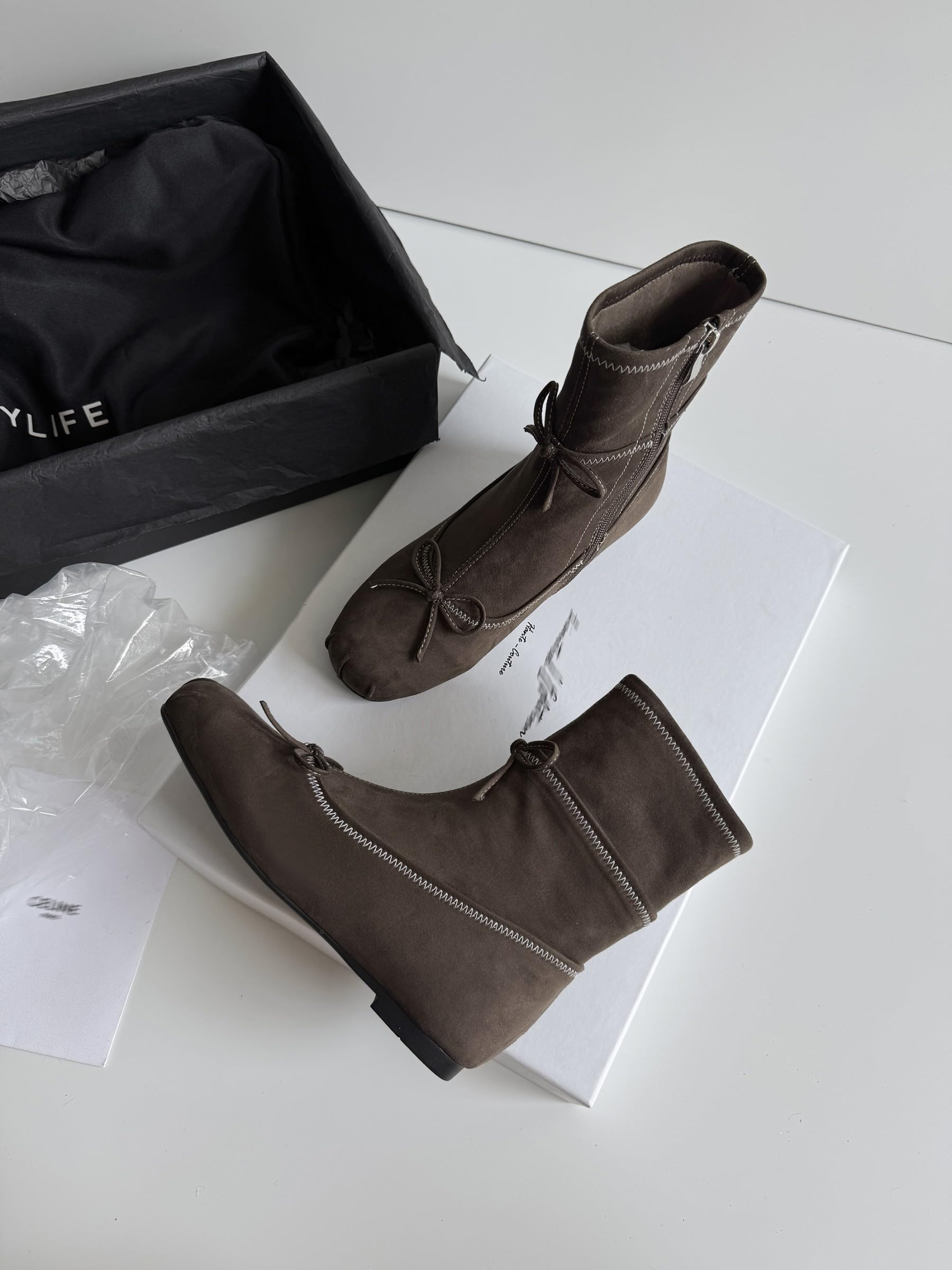 The Colette Ballet Bow Ankle Boot