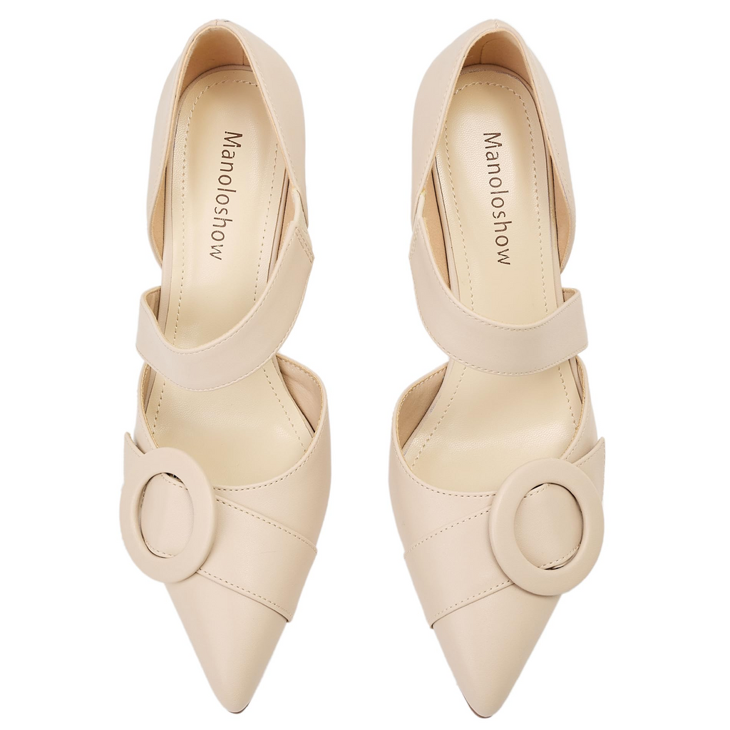 The Diana Circle Buckle Pump
