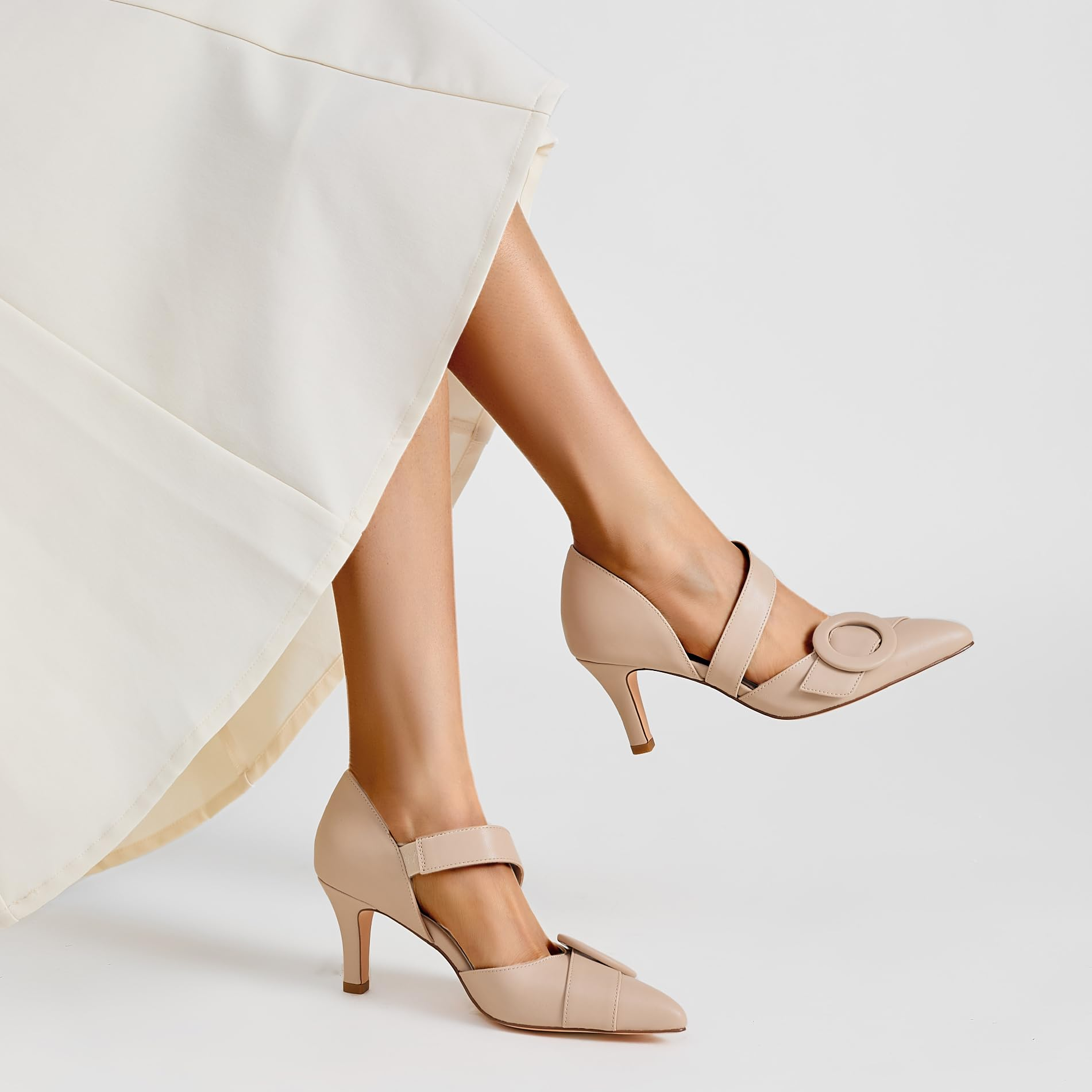 The Diana Circle Buckle Pump