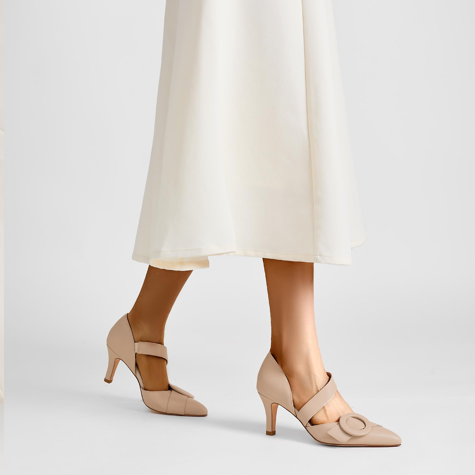 The Diana Circle Buckle Pump