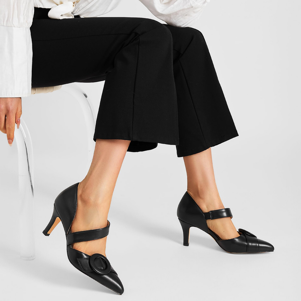 The Diana Circle Buckle Pump