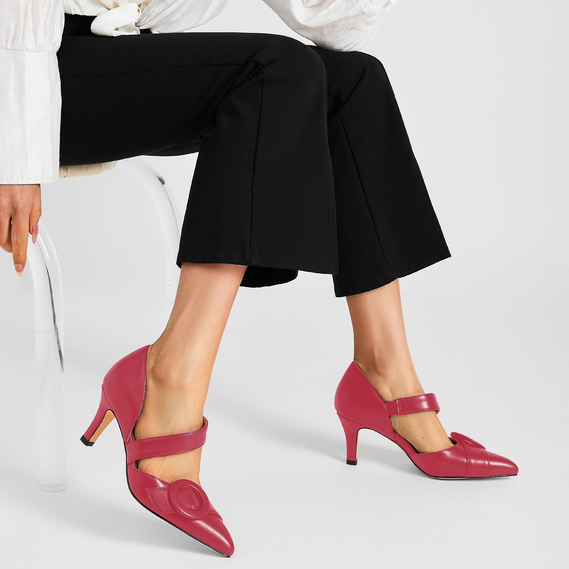 The Diana Circle Buckle Pump
