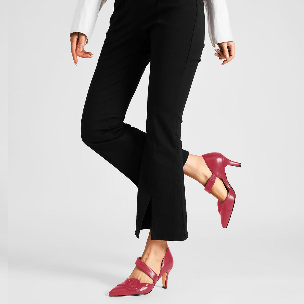 The Diana Circle Buckle Pump