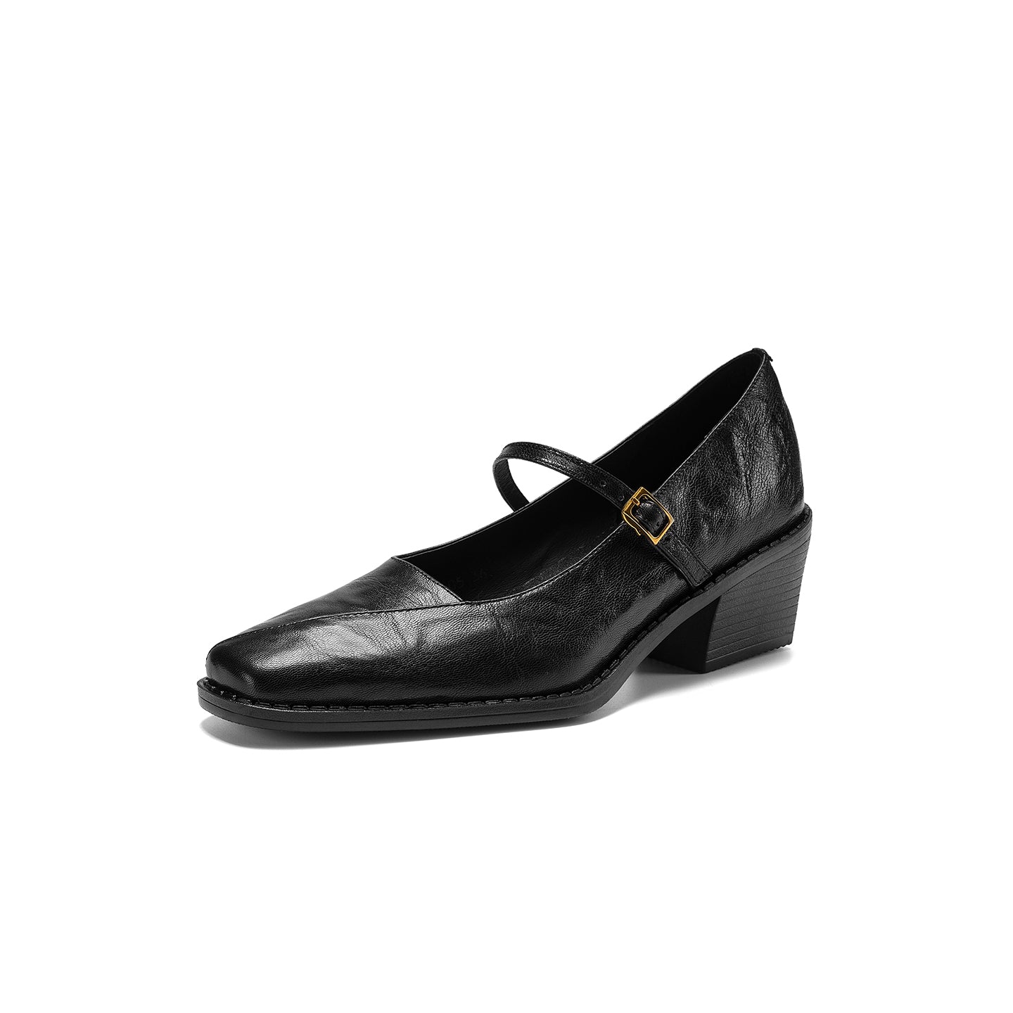 [M115] 디아나(Diana) 스퀘어 메리제인 펌프스 - 블랙 (5.5cm)