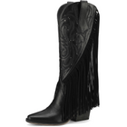 The Dolly Studded Fringe Western Boot