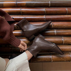 [Moloershow] 프레이야 포인티드토 스판 2.5cm 로우힐 슬림핏 부츠