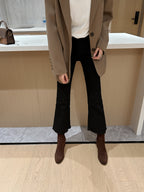 [Moloershow] 지아 스웨이드 라운드토 7cm 삭스부츠 (슬림핏)