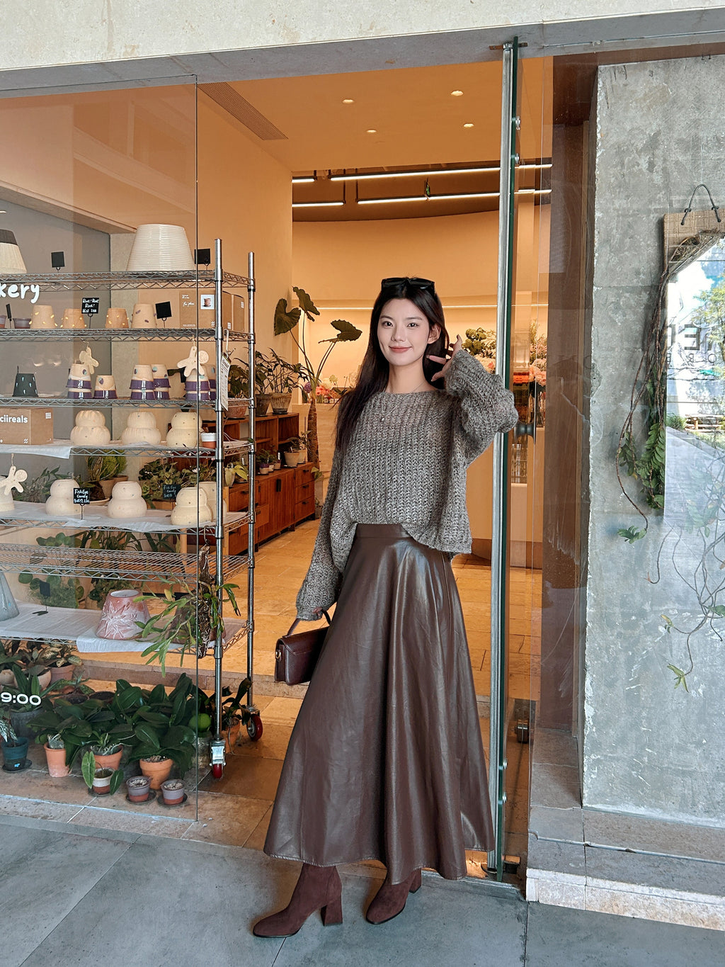 [Moloershow] 지아 스웨이드 라운드토 7cm 삭스부츠 (슬림핏)