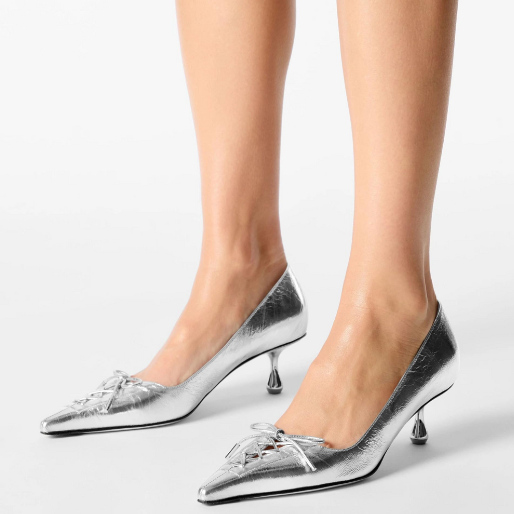 The Giselle Lace-Up Pointed Pump