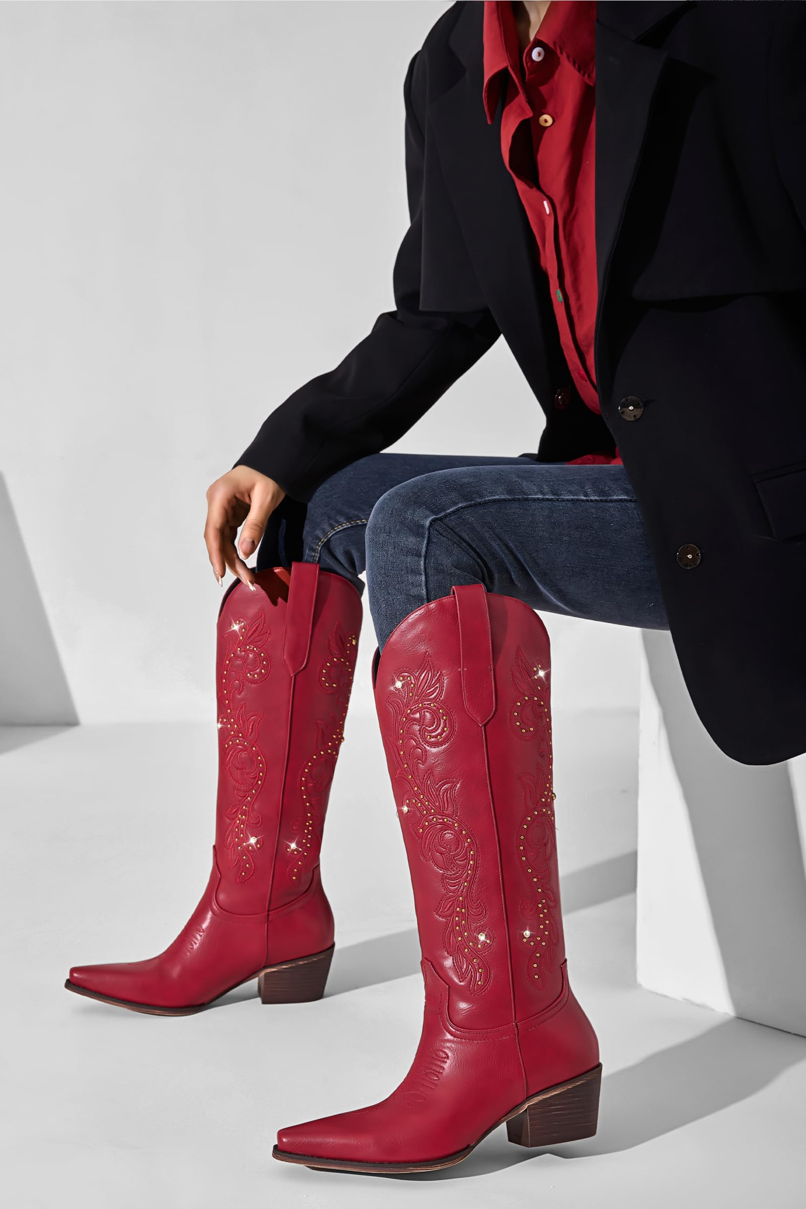 The Jolene Rhinestone Western Boot