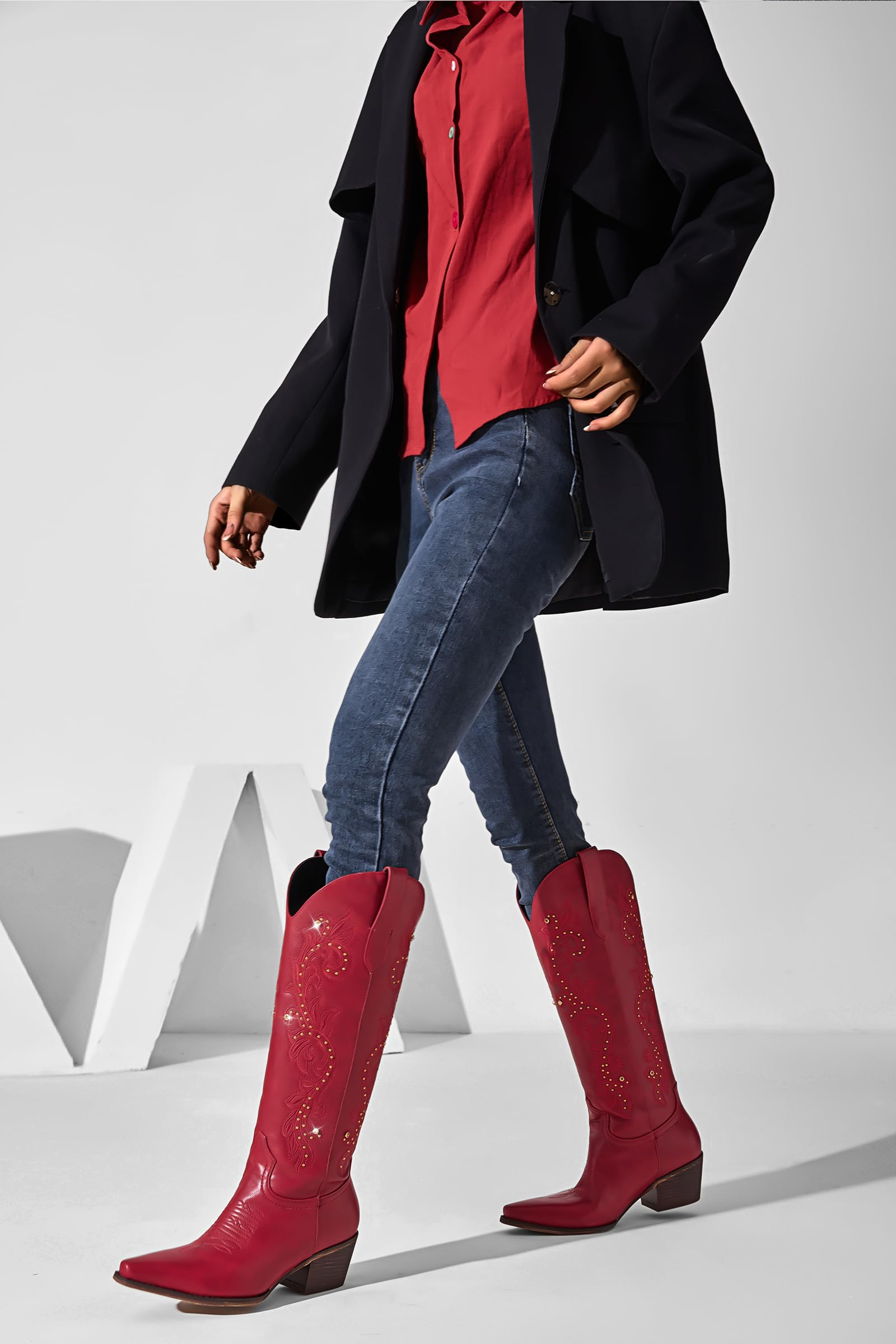 The Jolene Rhinestone Western Boot