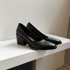 르 마레(Le Marais) 스퀘어 블록 펌프스 - 블랙